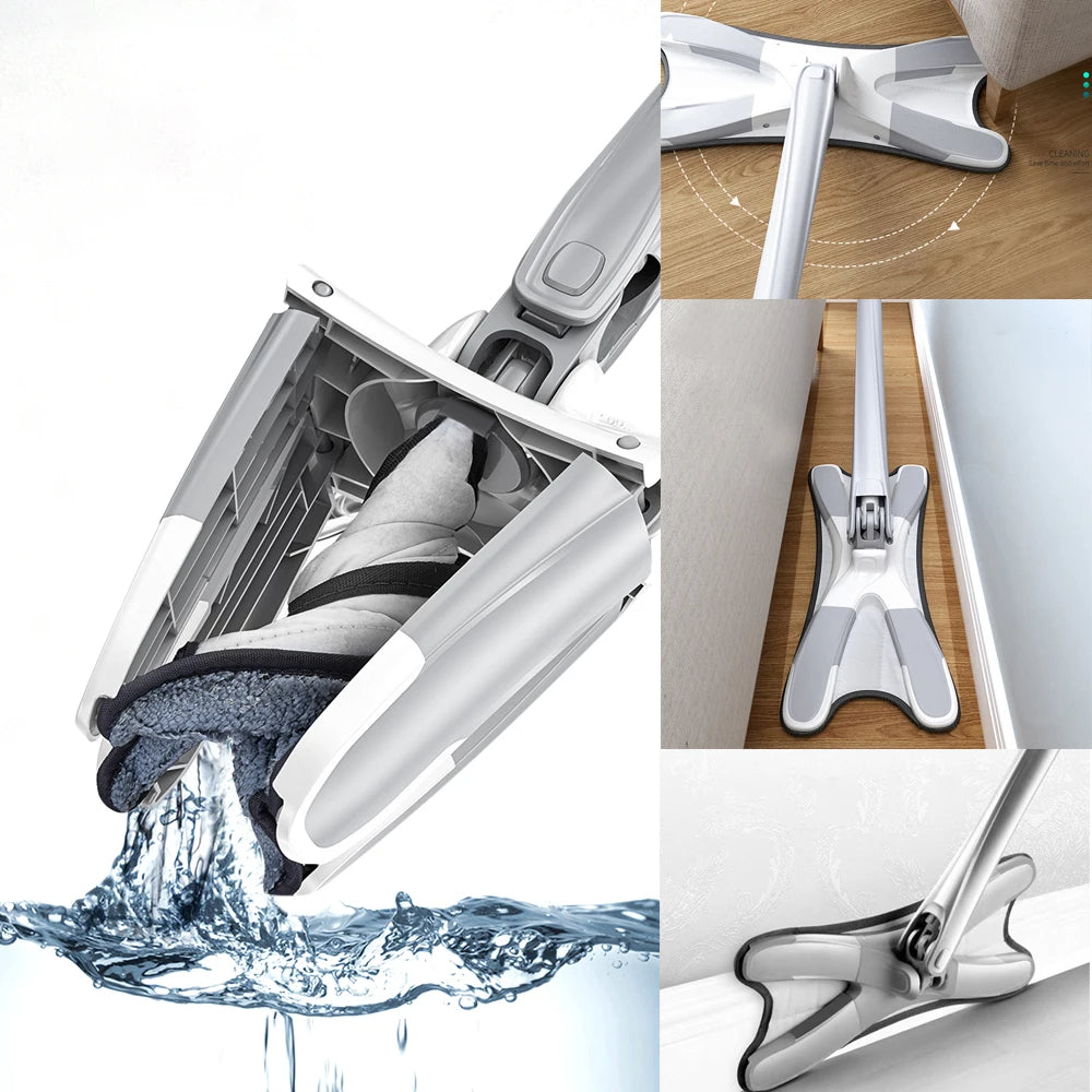 Microfiber 360° Swivel Flat Mop