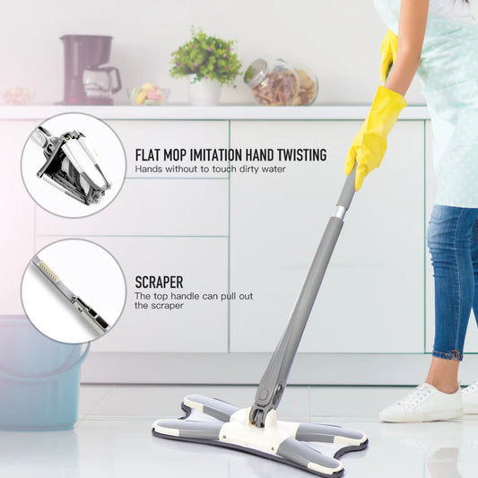 Microfiber 360° Swivel Flat Mop